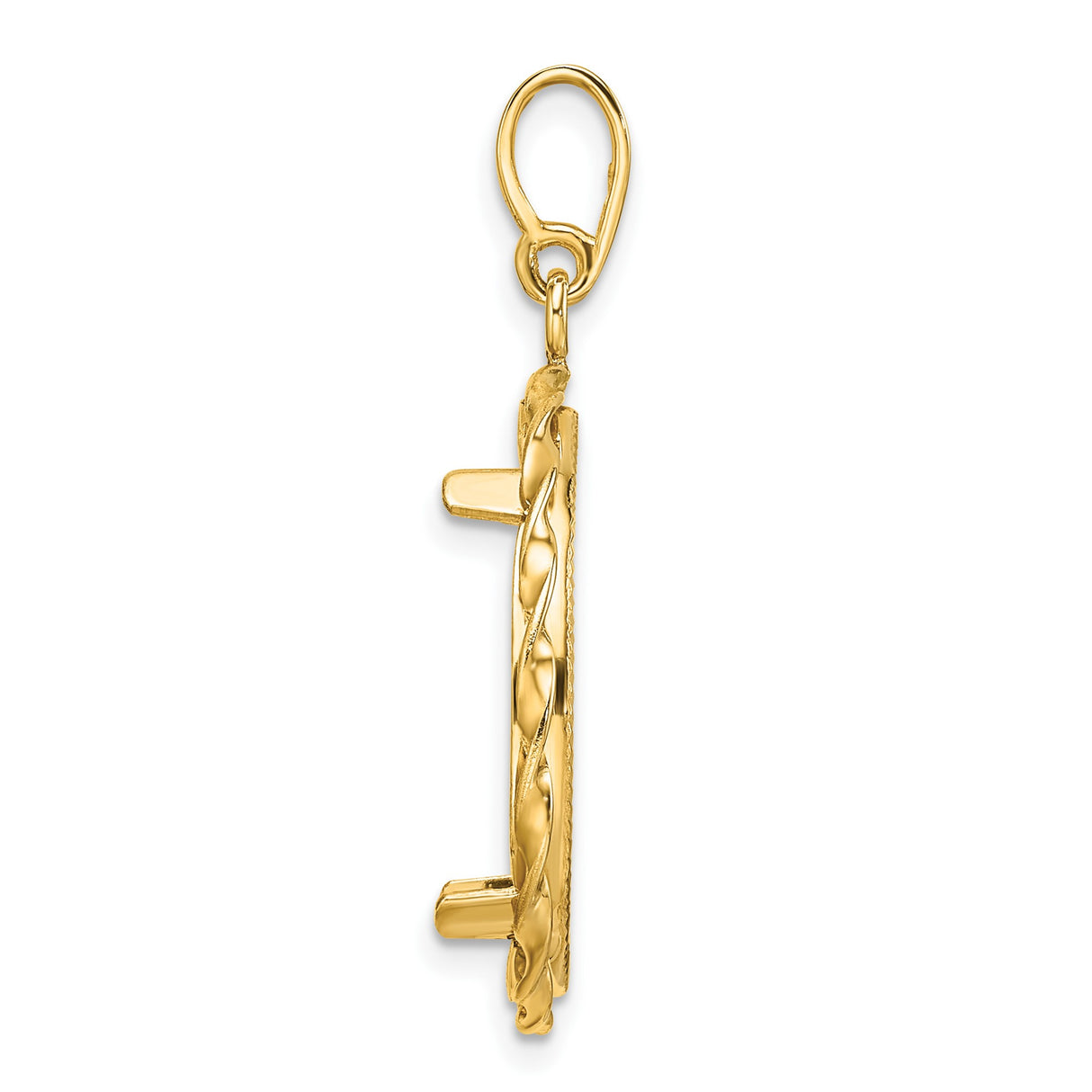 14k Yellow Gold coin bezel for Australian $25 Kangaroo β alternate view