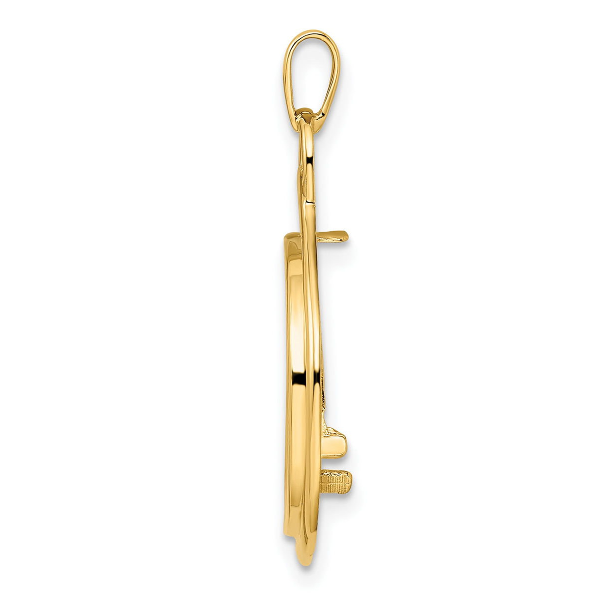 14k Yellow Gold coin bezel for Australian $15 Kangaroo β alternate view