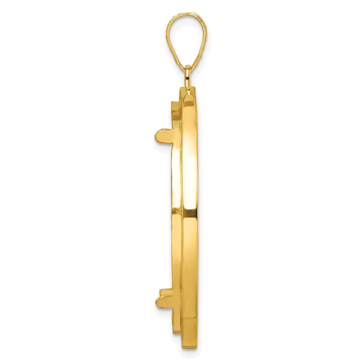 14k Yellow Gold coin bezel for UK £100 Britannia Series 3 — alternate view