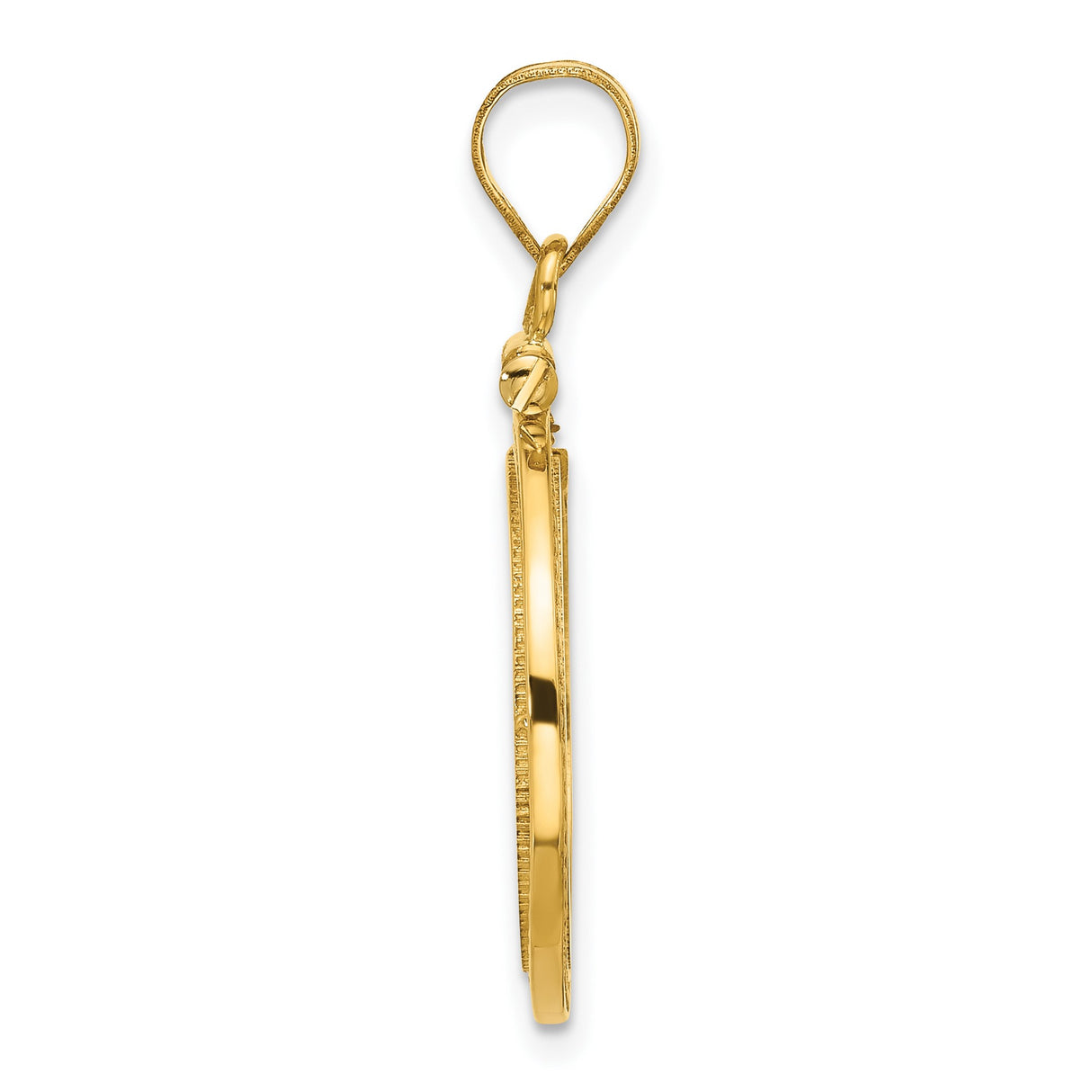 10k Yellow Gold coin bezel for Australian $15 Kangaroo β alternate view