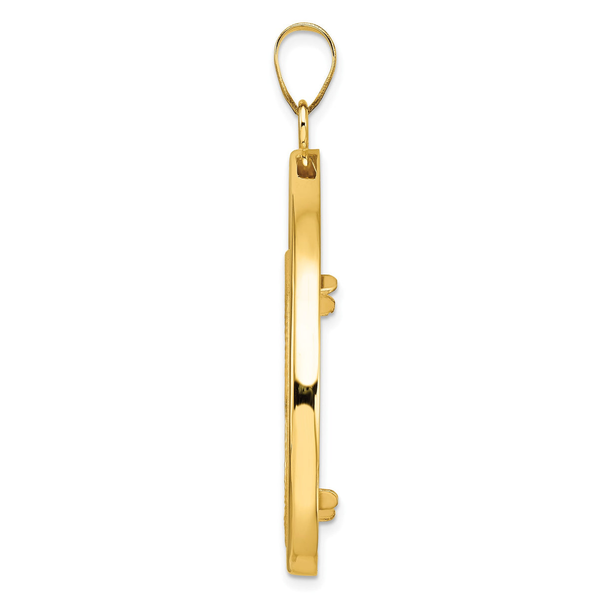 14k Yellow Gold coin bezel for US $50 American Eagle Platinum — alternate view