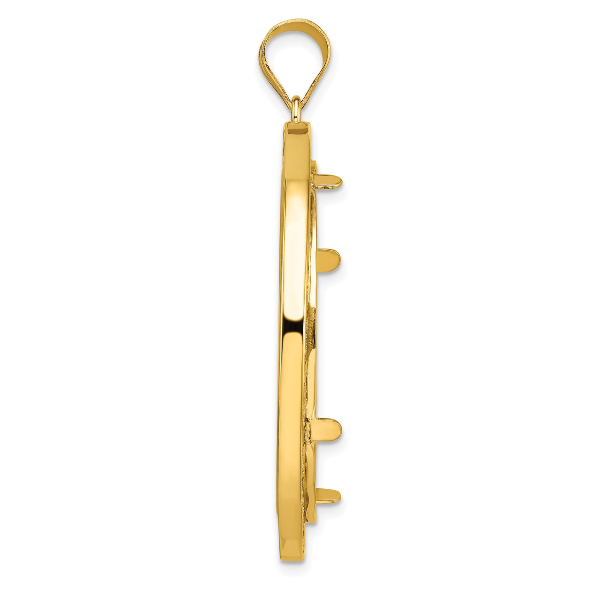 14k Yellow Gold coin bezel for US $100 American Eagle Platinum — alternate view