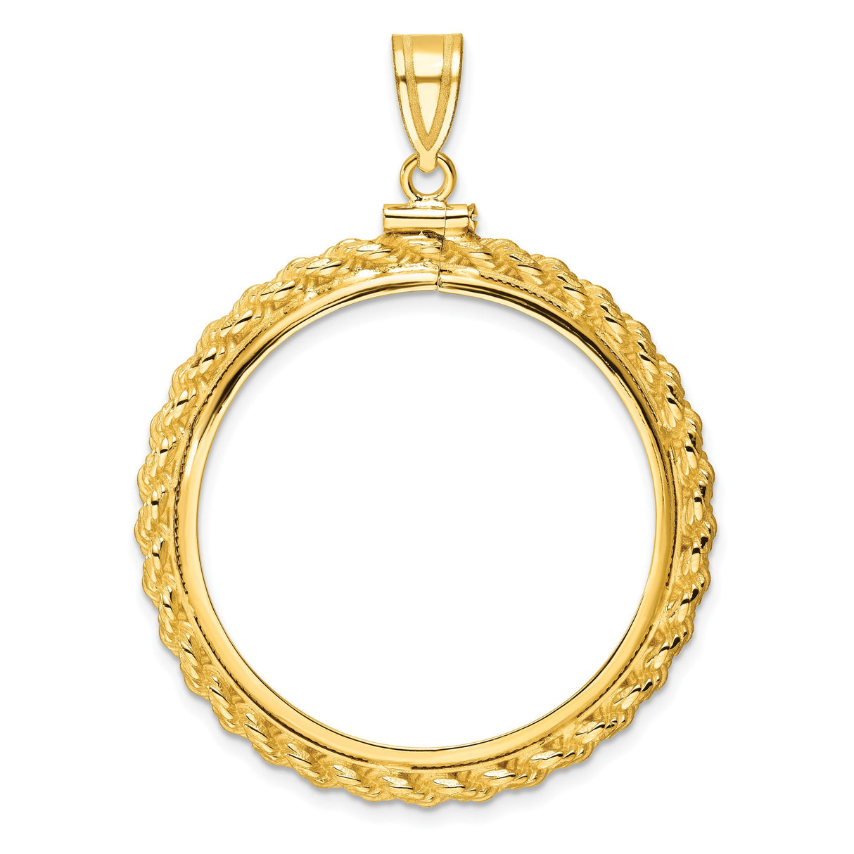 14k Yellow Gold coin bezel for Isle of Man £5 Noble Series 2 — additional image