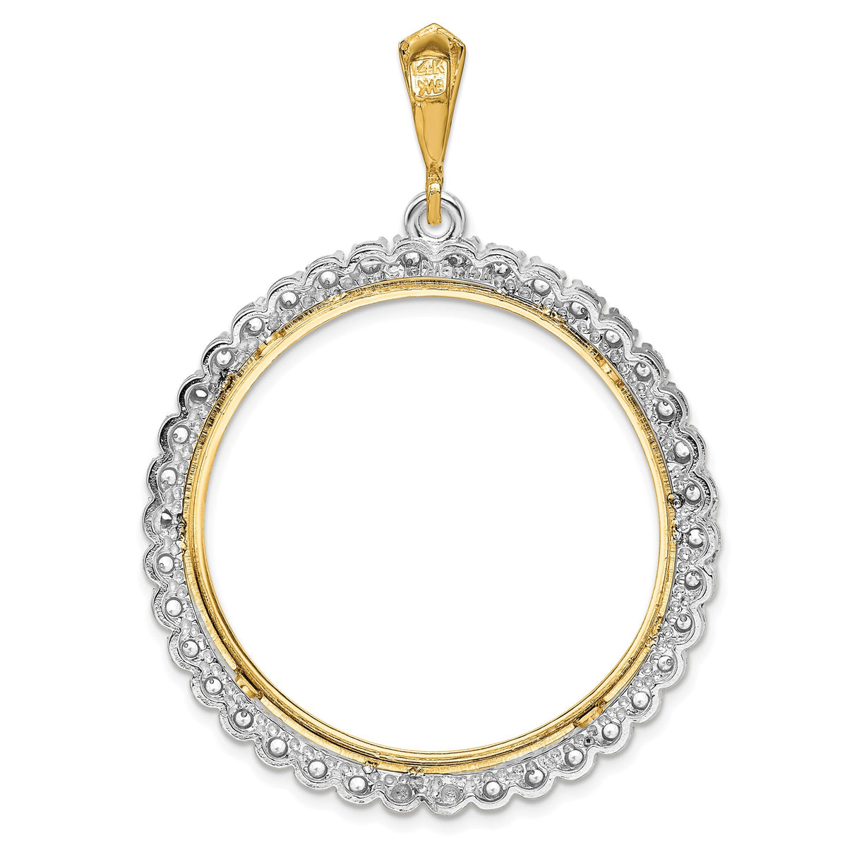 14k Multi-Tone Gold coin bezel for Australian $100 Koala — additional image