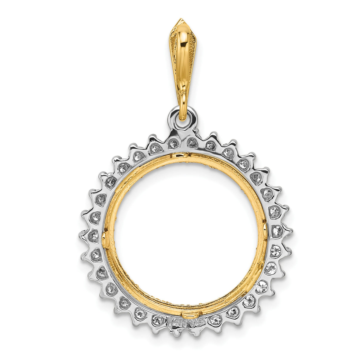 14k Multi-Tone Gold coin bezel for Australian $15 Kangaroo — additional image