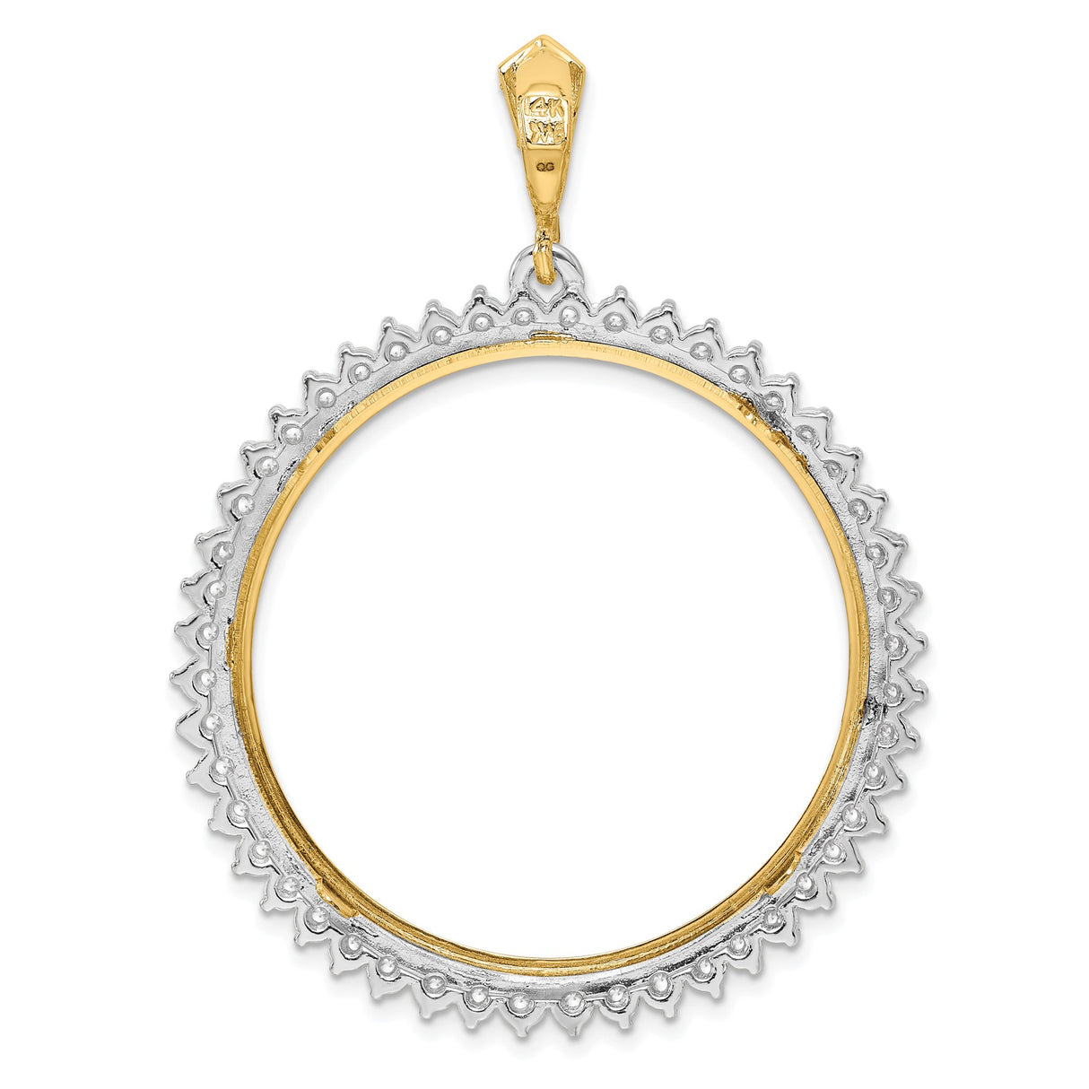 14k Multi-Tone Gold coin bezel for Australian $100 Lunar Series 3 — additional image
