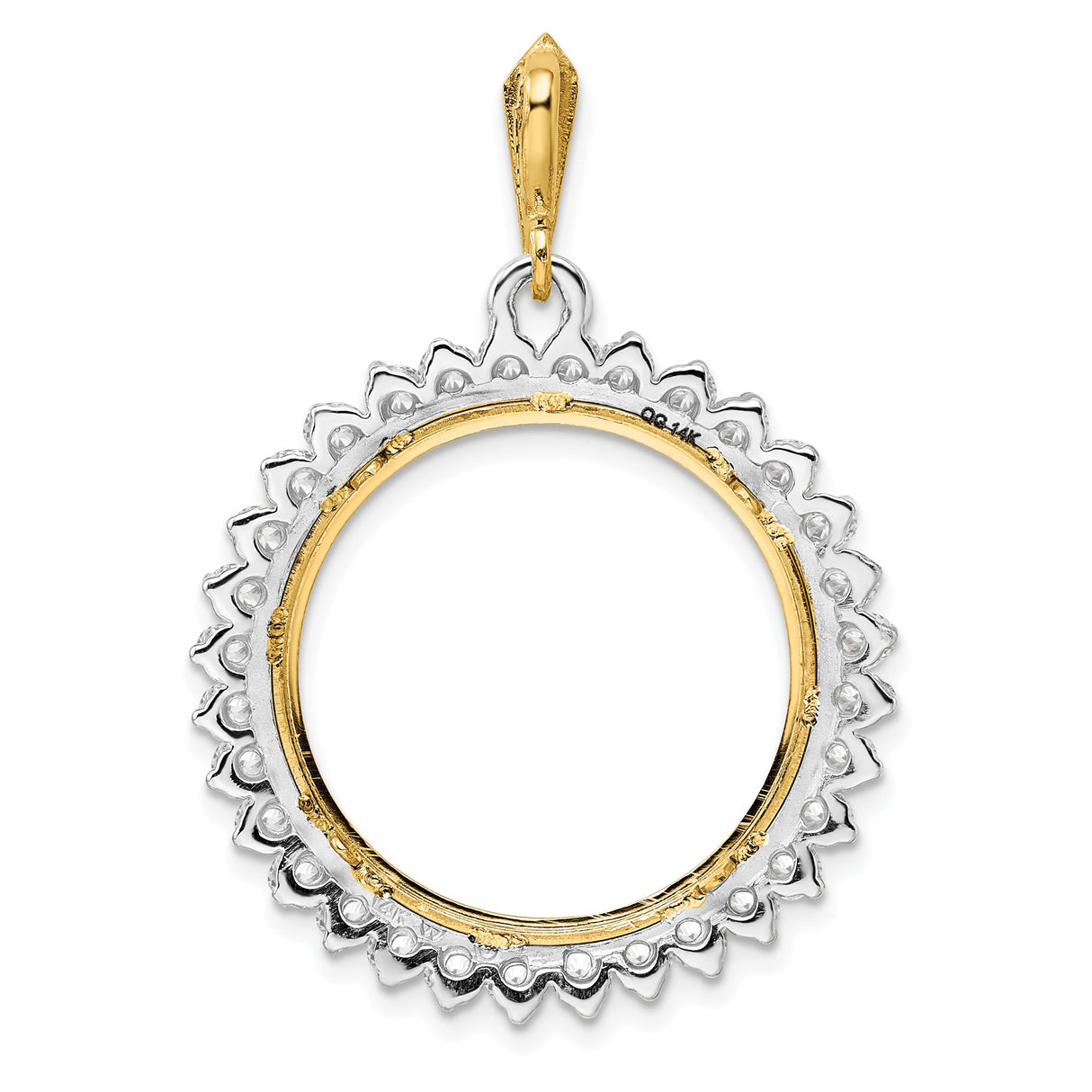 14k Multi-Tone Gold coin bezel for US $25 American Eagle Platinum β additional image