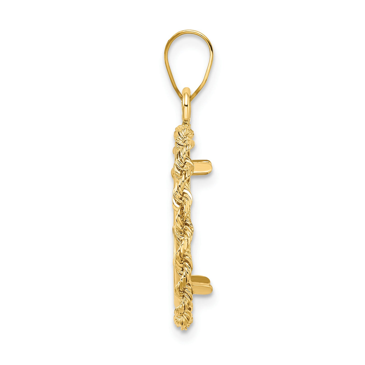 15 mm 14k Yellow Gold coin bezel pendant for Canadian $2 Maple Leaf — alternate view