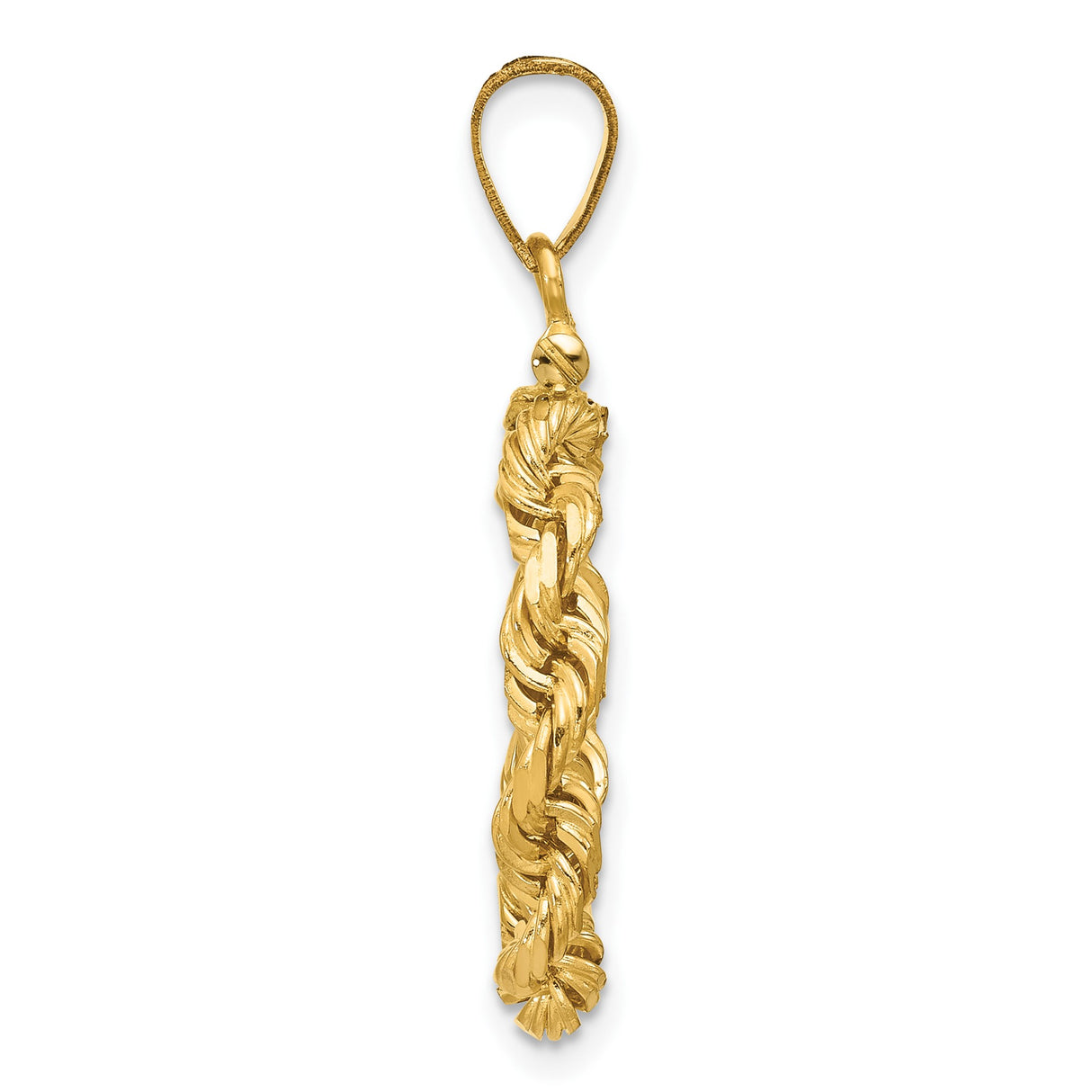 15 mm 14k Yellow Gold coin bezel pendant for Canadian $2 Maple Leaf — alternate view