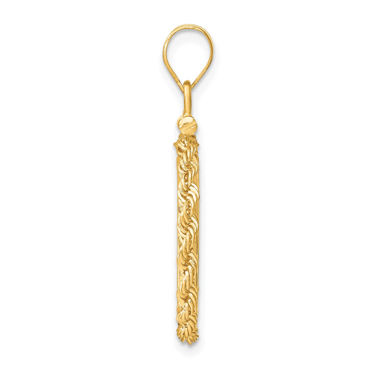 15 mm 14k Yellow Gold coin bezel pendant for Canadian $2 Maple Leaf — alternate view