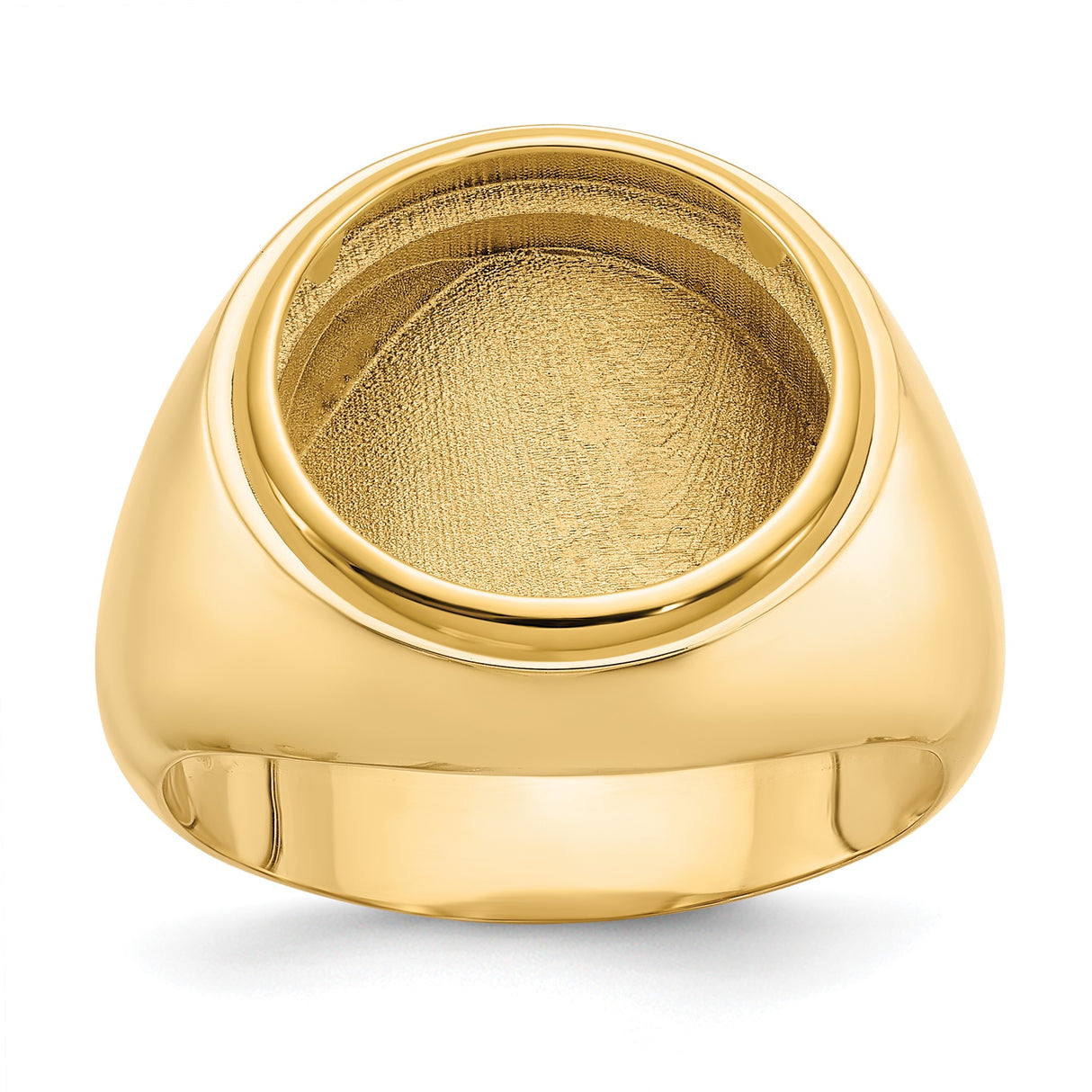15 mm 14k Yellow Gold coin bezel ring for Canadian $2 Maple Leaf β additional image