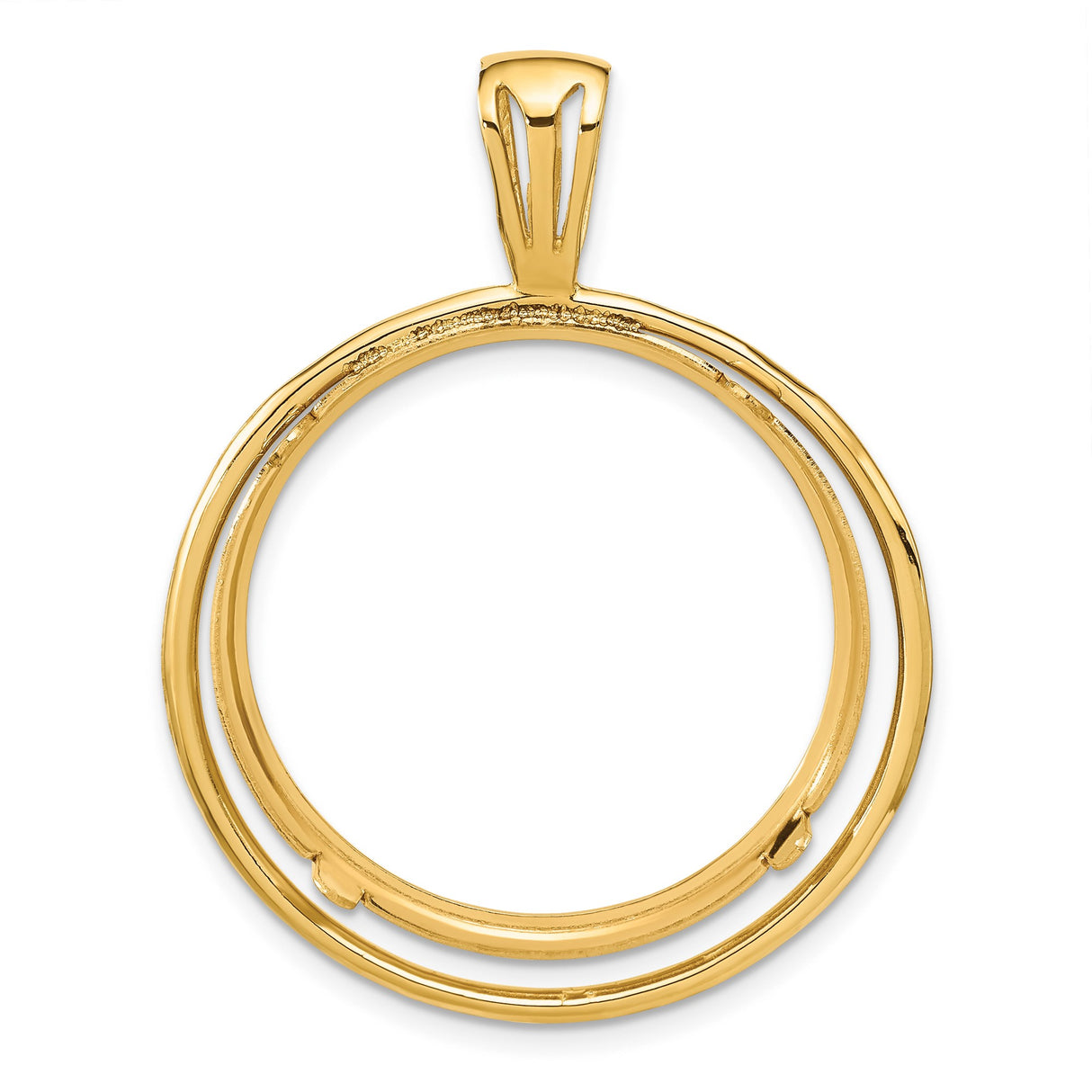 27 mm 14k Yellow Gold coin bezel for Chinese ¥200 Panda — additional image