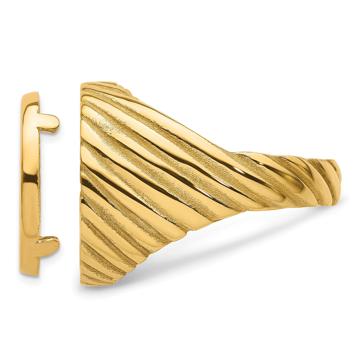 16 mm 14k Yellow Gold coin bezel ring for Mexican Libertad β additional image