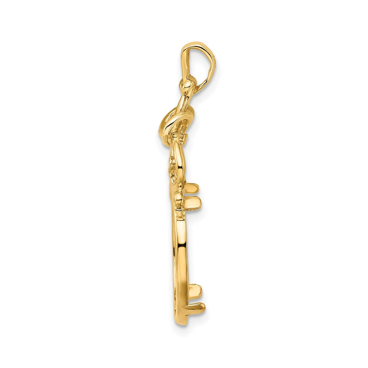 13 mm 14k Yellow Gold coin bezel for Mexican Libertad — alternate view