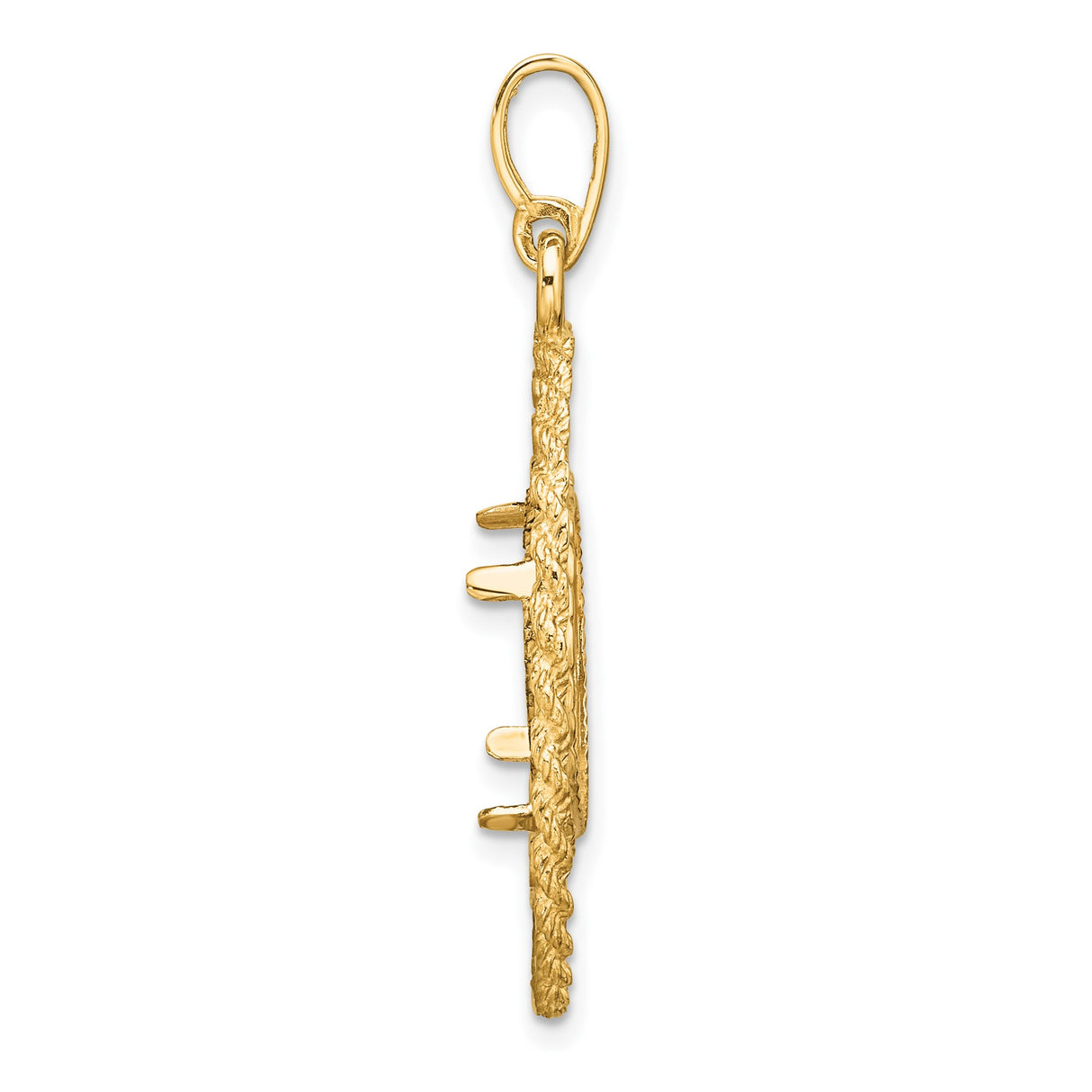 13 mm 14k Yellow Gold coin bezel for Mexican Libertad — alternate view