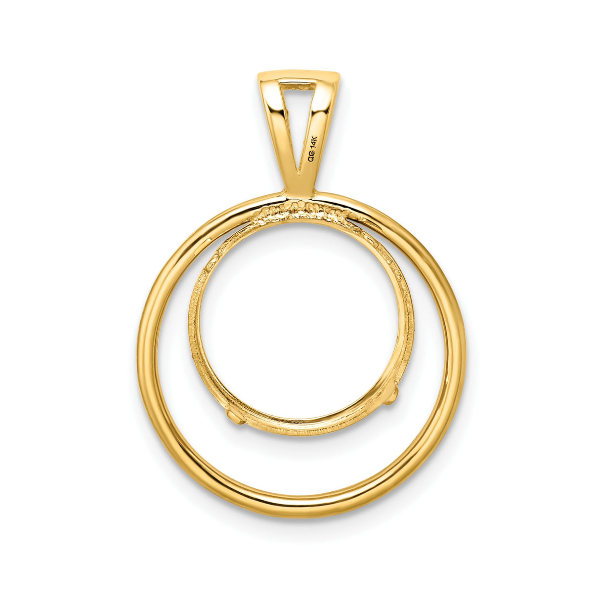 13 mm 14k Yellow Gold coin bezel for Mexican Libertad — additional image