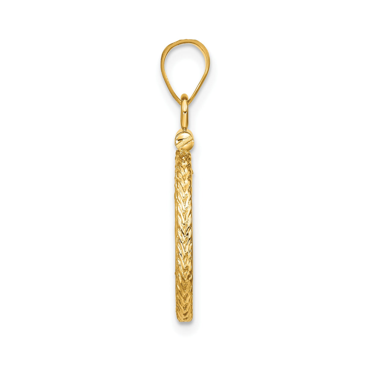 13 mm 14k Yellow Gold coin bezel for Mexican Libertad — alternate view