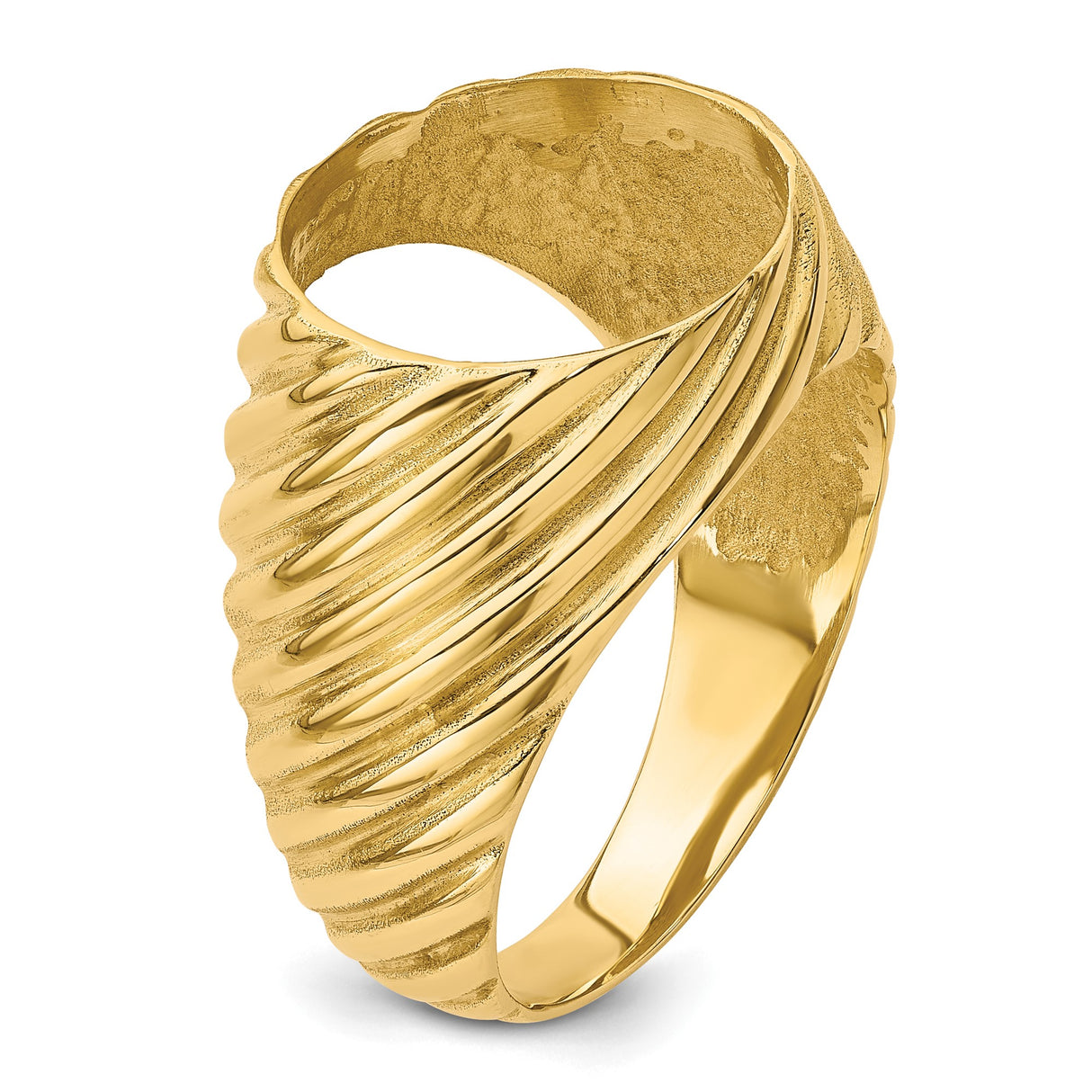 13 mm 14k Yellow Gold coin bezel ring for Mexican Libertad β additional image