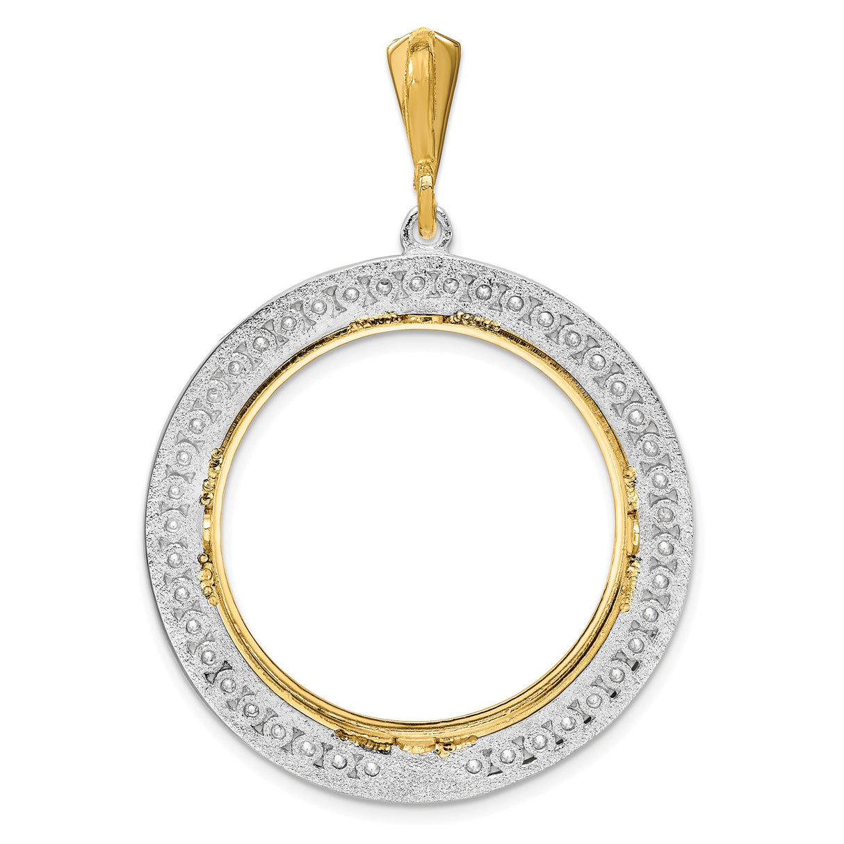 27 mm 14k Multi-Tone Gold coin bezel for Mexican Libertad — additional image