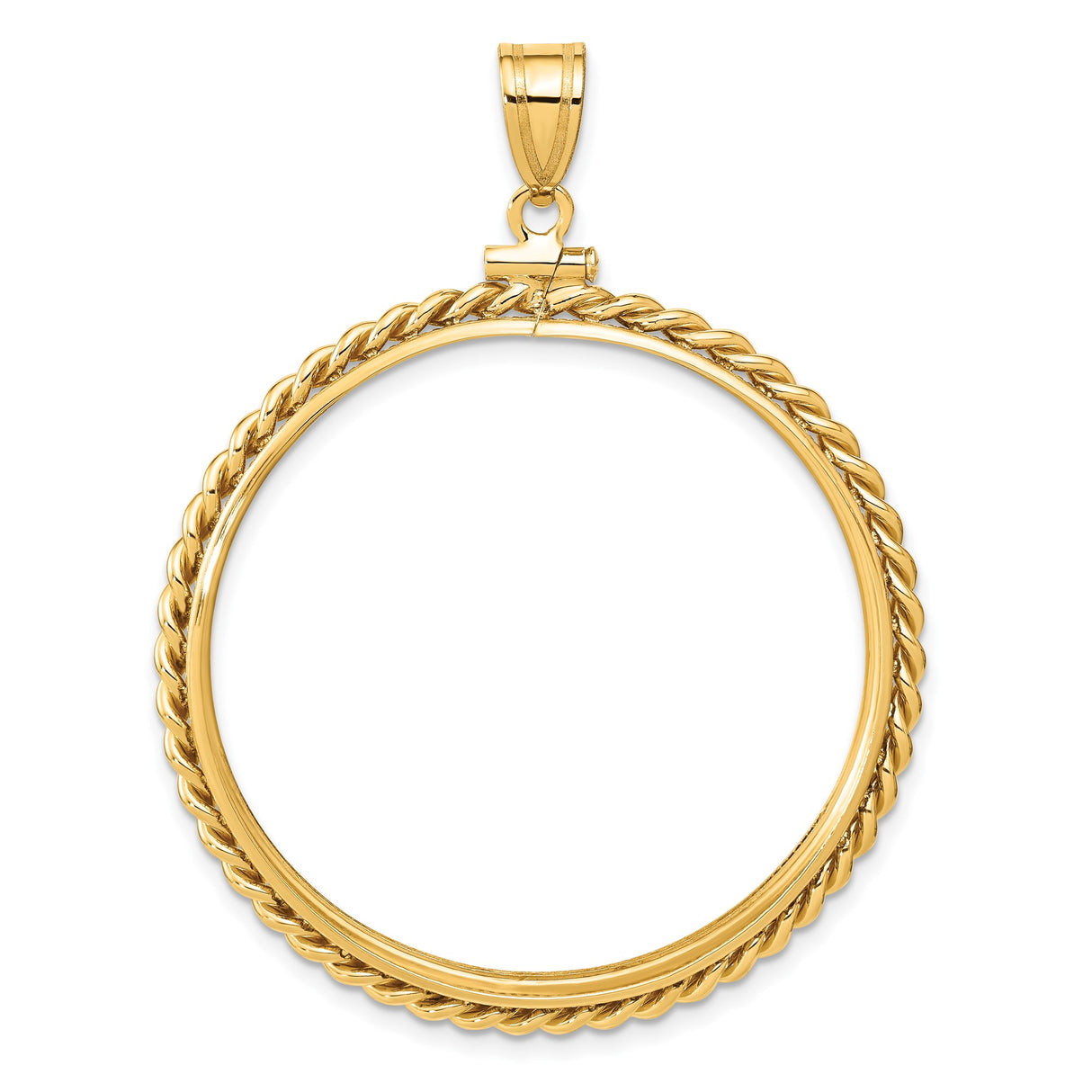 37 mm 14k Yellow Gold coin bezel for Mexican 50 Peso Peso β additional image