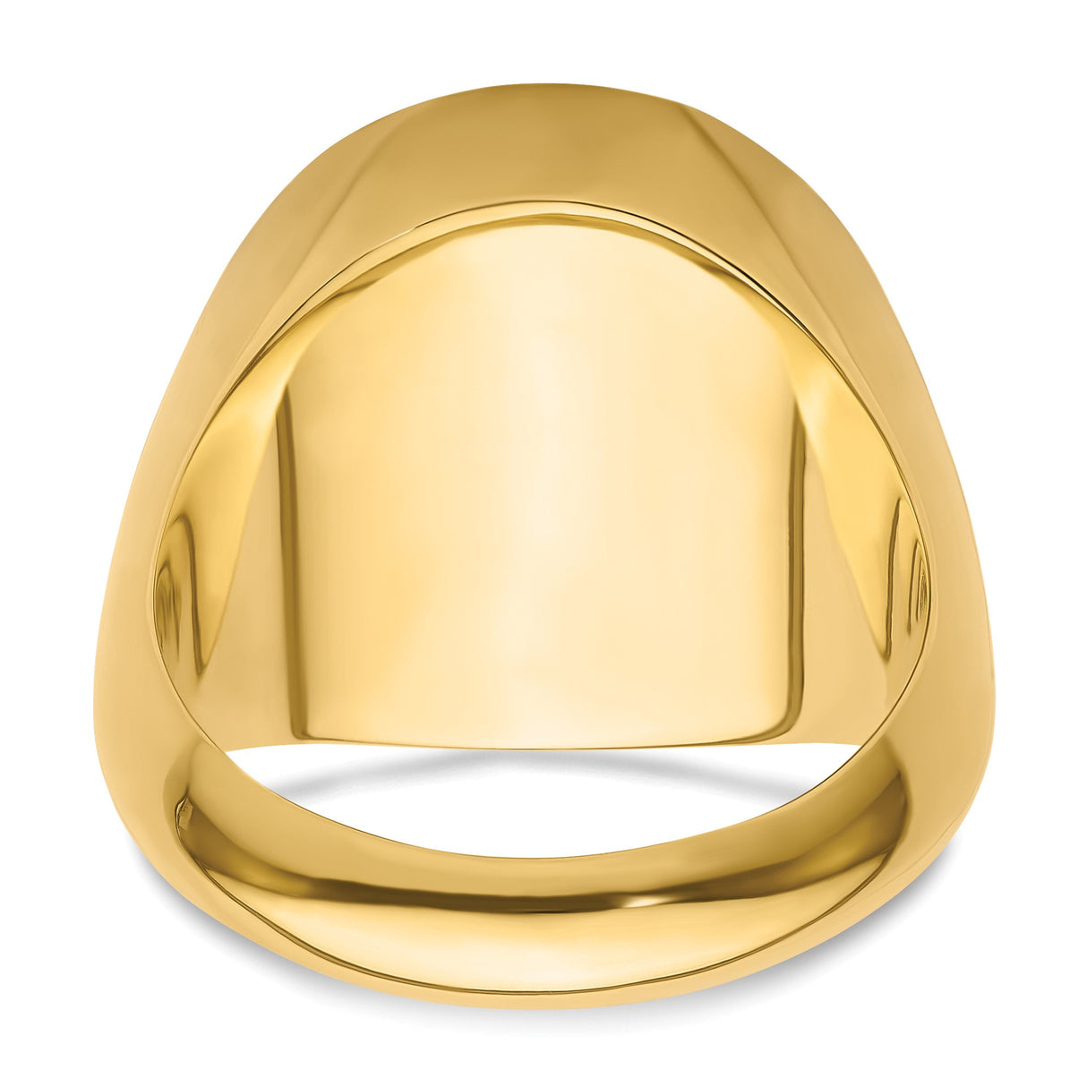 Australian 1/10 oz Gold Lunar $15 Coin Series 1 Coin Bezel Ring Prong Set Mens Polished Classic Solid Back in 14k Yellow Gold
