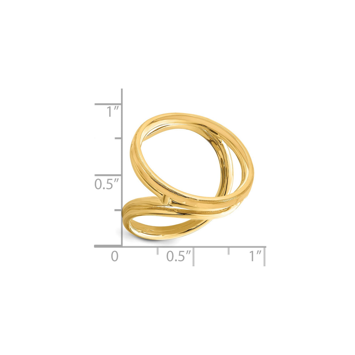 US 1/4 oz Platinum American Eagle $25 Coin Bezel Ring Prong Set Double Twist in 14k Yellow Gold