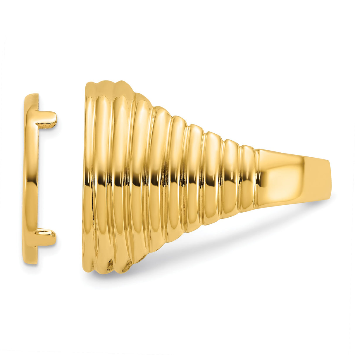 14k Yellow Gold coin bezel for Australian $15 Kangaroo β additional image