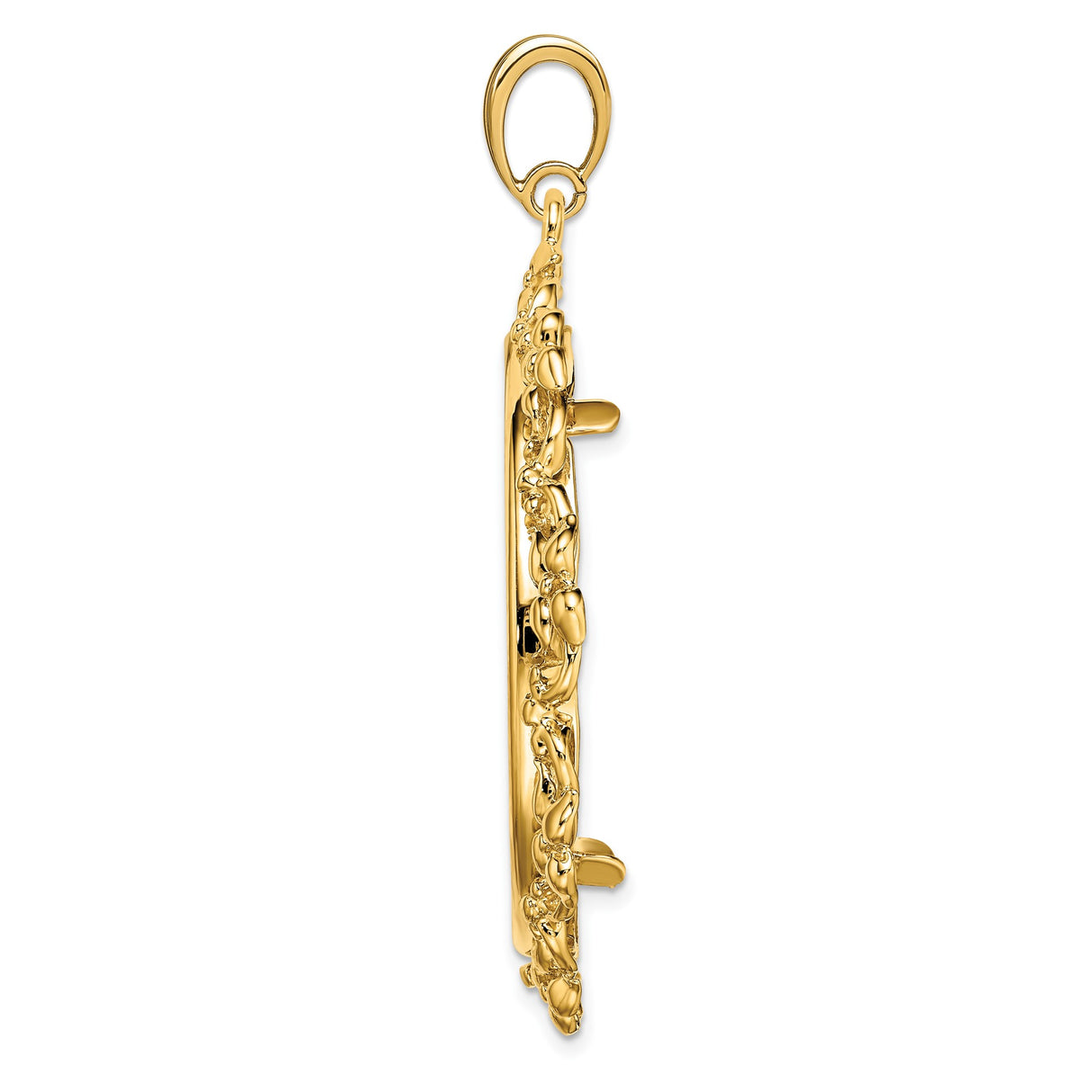 33 mm 14k Yellow Gold coin bezel for South African Krugerrand — alternate view