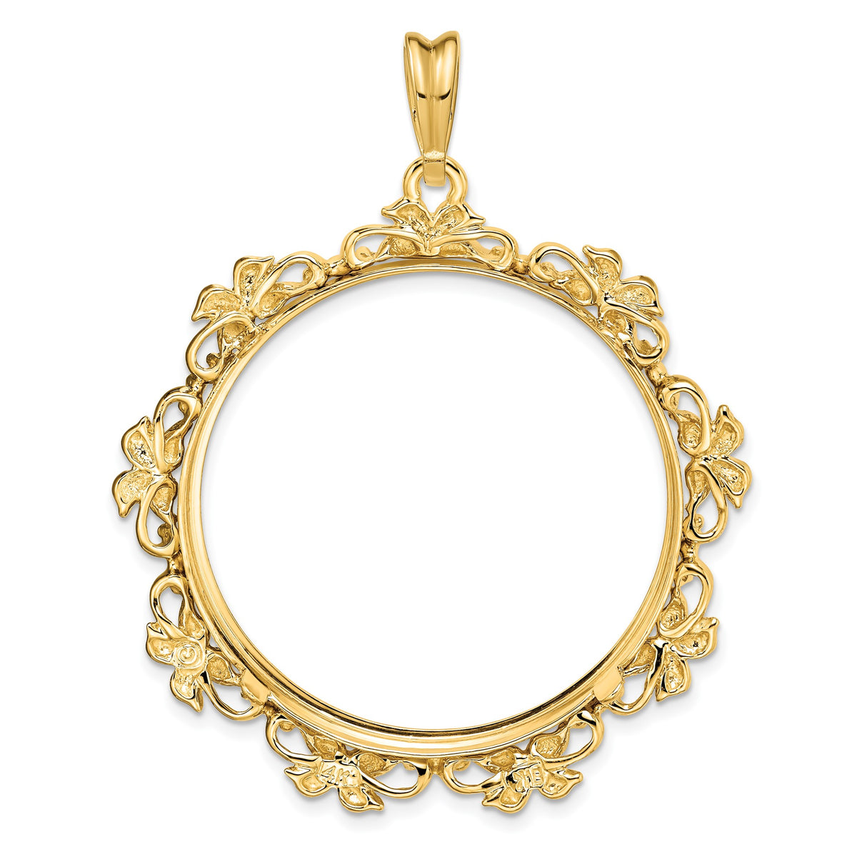 33 mm 14k Yellow Gold coin bezel for South African Krugerrand — additional image