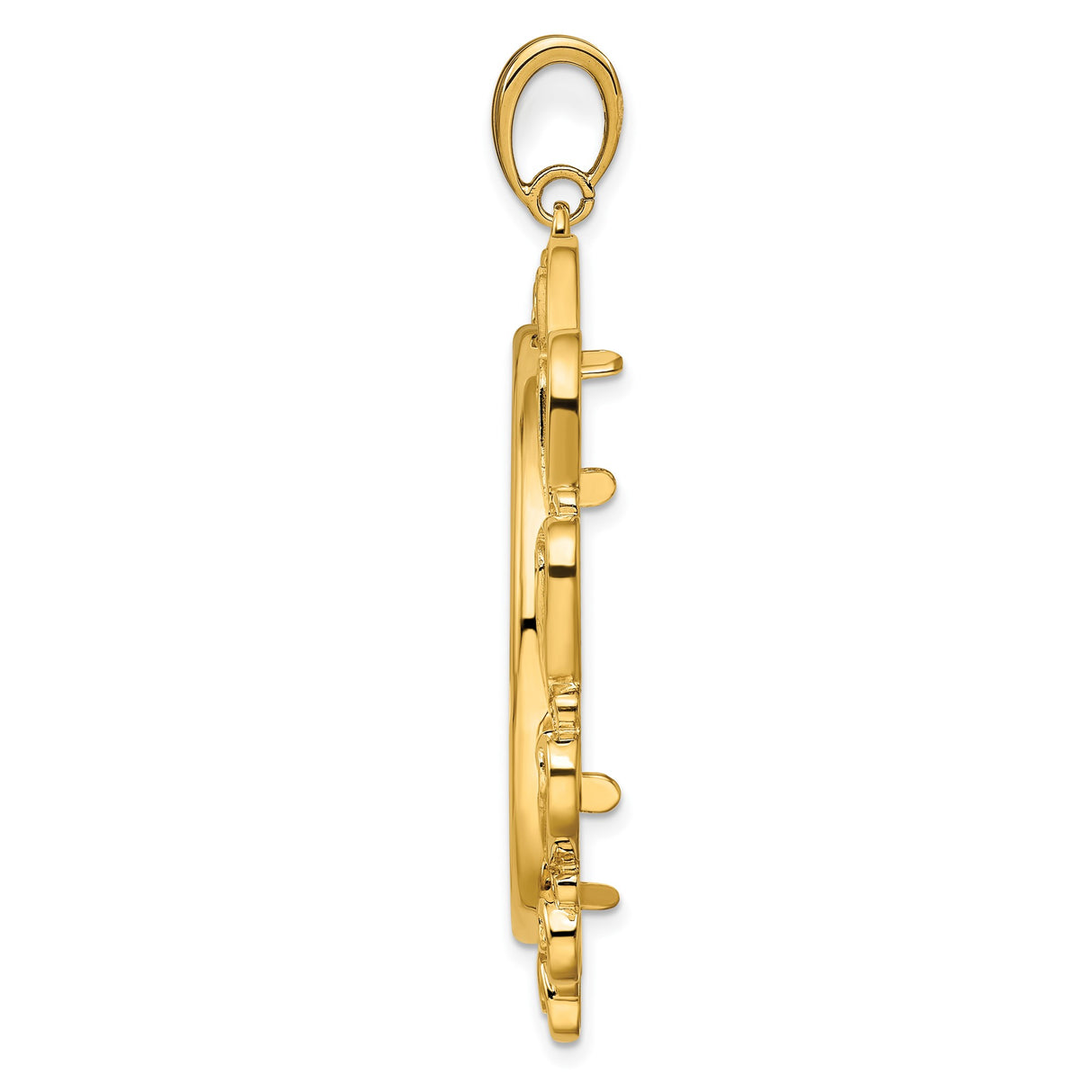 33 mm 14k Yellow Gold coin bezel for South African Krugerrand — alternate view
