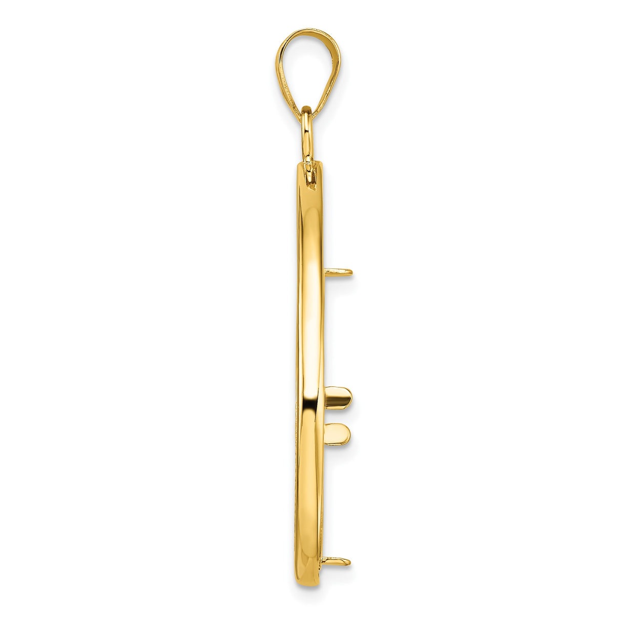 22 mm 14k Yellow Gold coin bezel for South African Krugerrand — alternate view