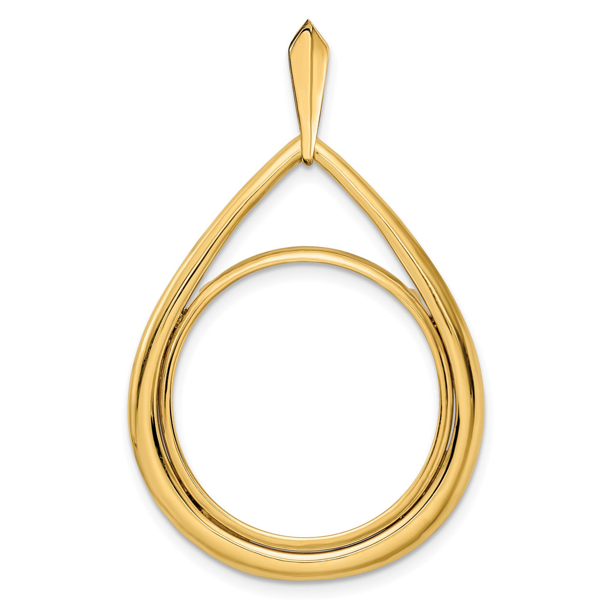 22 mm 14k Yellow Gold coin bezel for South African Krugerrand