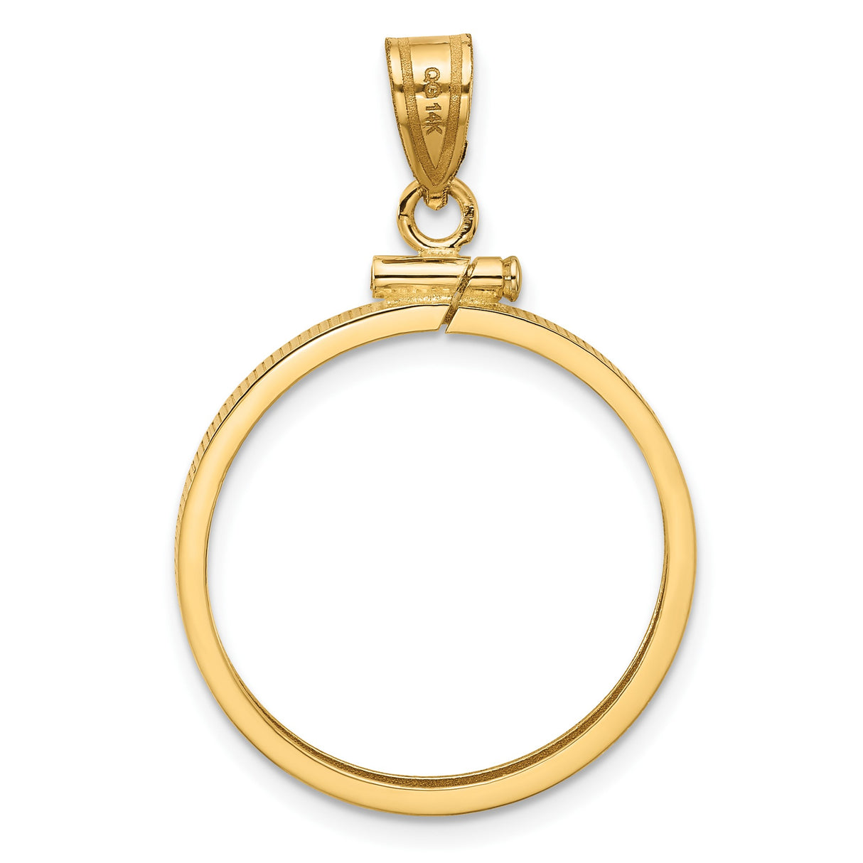22 mm 14k Yellow Gold coin bezel for South African Krugerrand — additional image