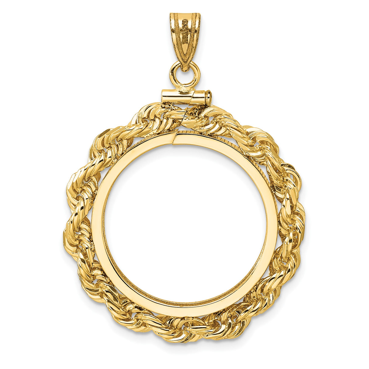 22 mm 14k Yellow Gold coin bezel for South African Krugerrand — additional image