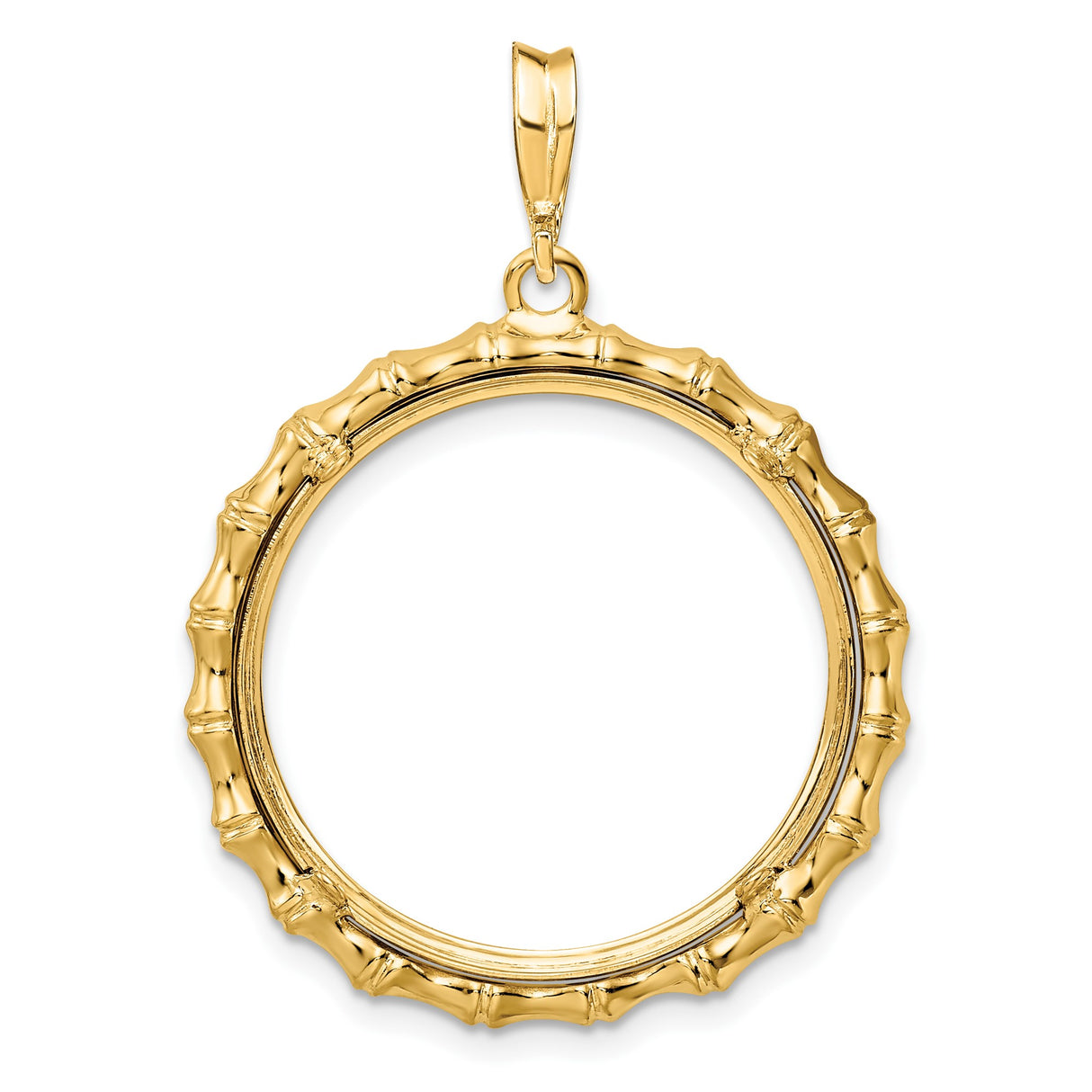 22 mm 14k Yellow Gold coin bezel for South Africian 2 Rand Rand β additional image