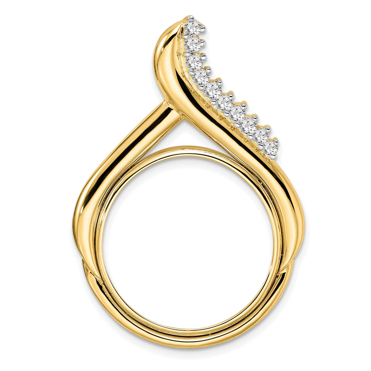 22 mm 14k Yellow Gold coin bezel for South Africian 2 Rand Rand