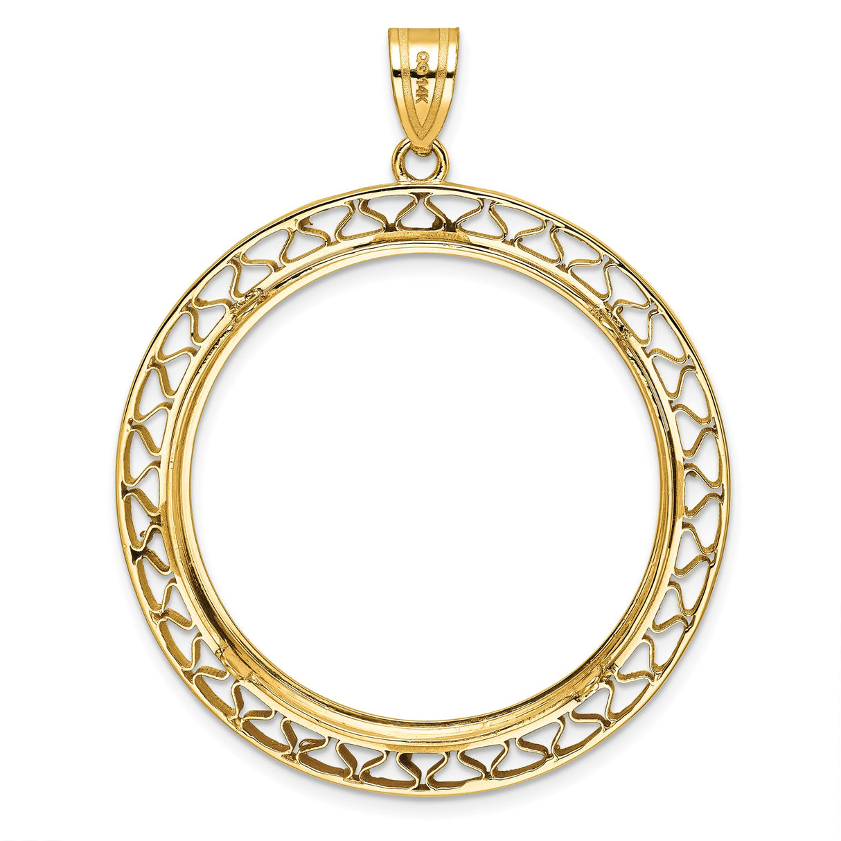 33 mm 14k Yellow Gold coin bezel for UK £100 Britannia — additional image