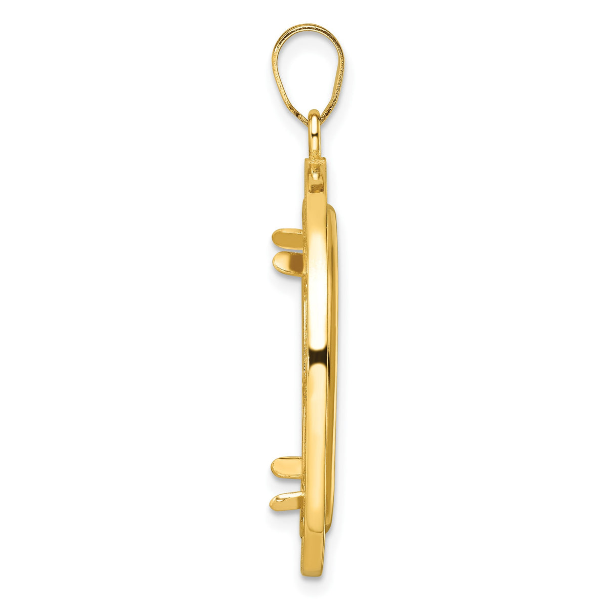 22 mm 14k Yellow Gold coin bezel for UK £25 Britannia — alternate view