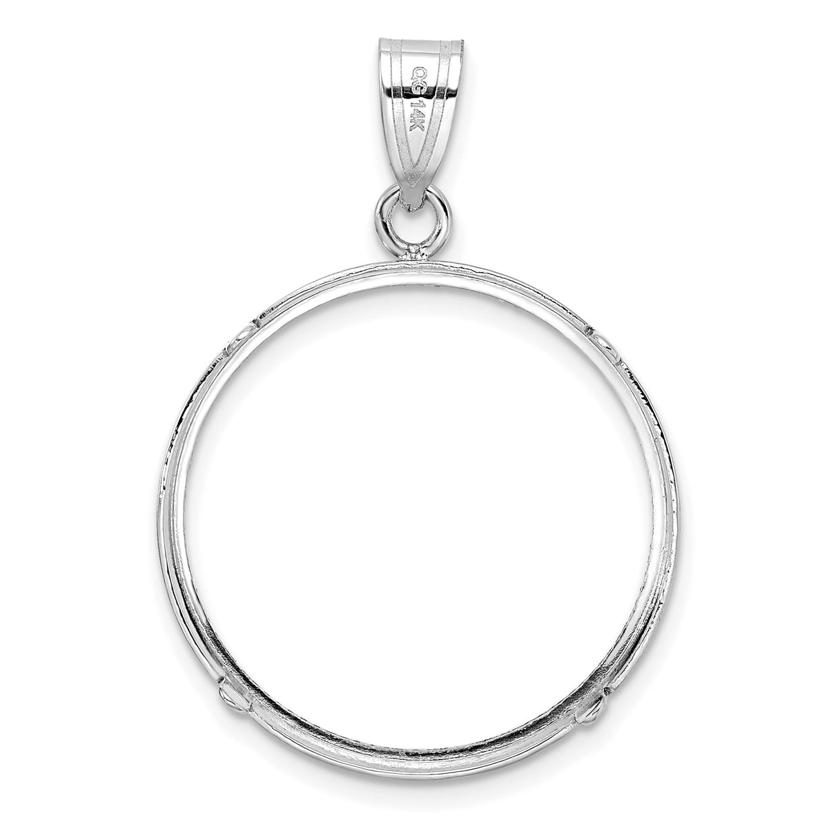 22 mm 14k White Gold coin bezel for UK £25 Britannia — additional image