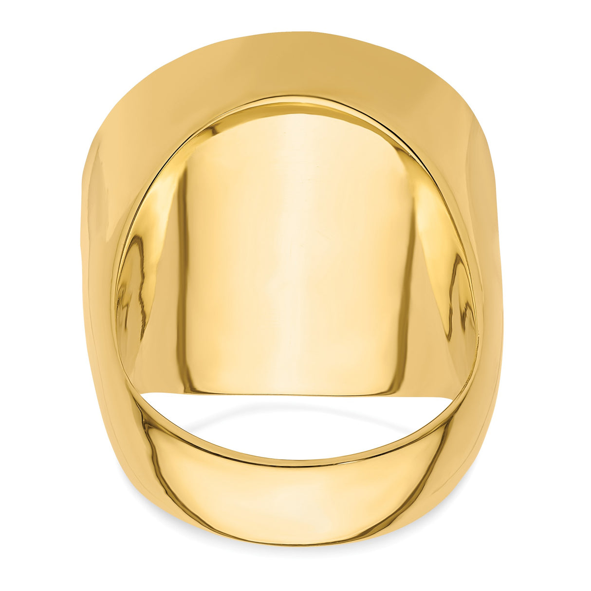 22 mm 14k Yellow Gold coin bezel ring for UK £25 Britannia — additional image