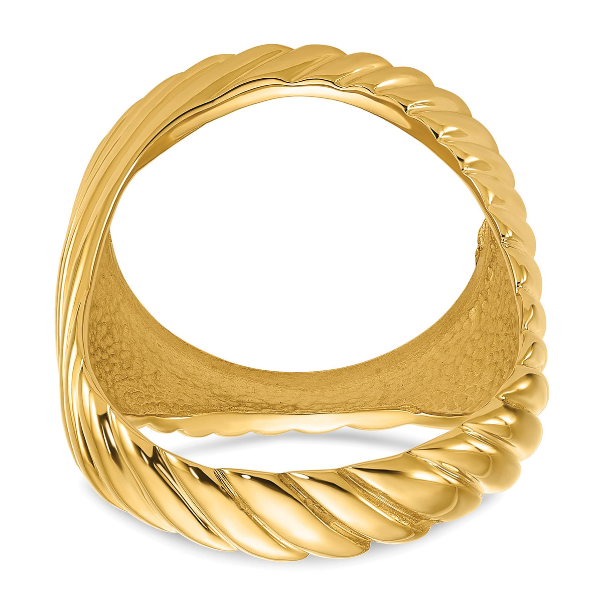 17 mm 14k Yellow Gold coin bezel ring for US $5 American Eagle β additional image