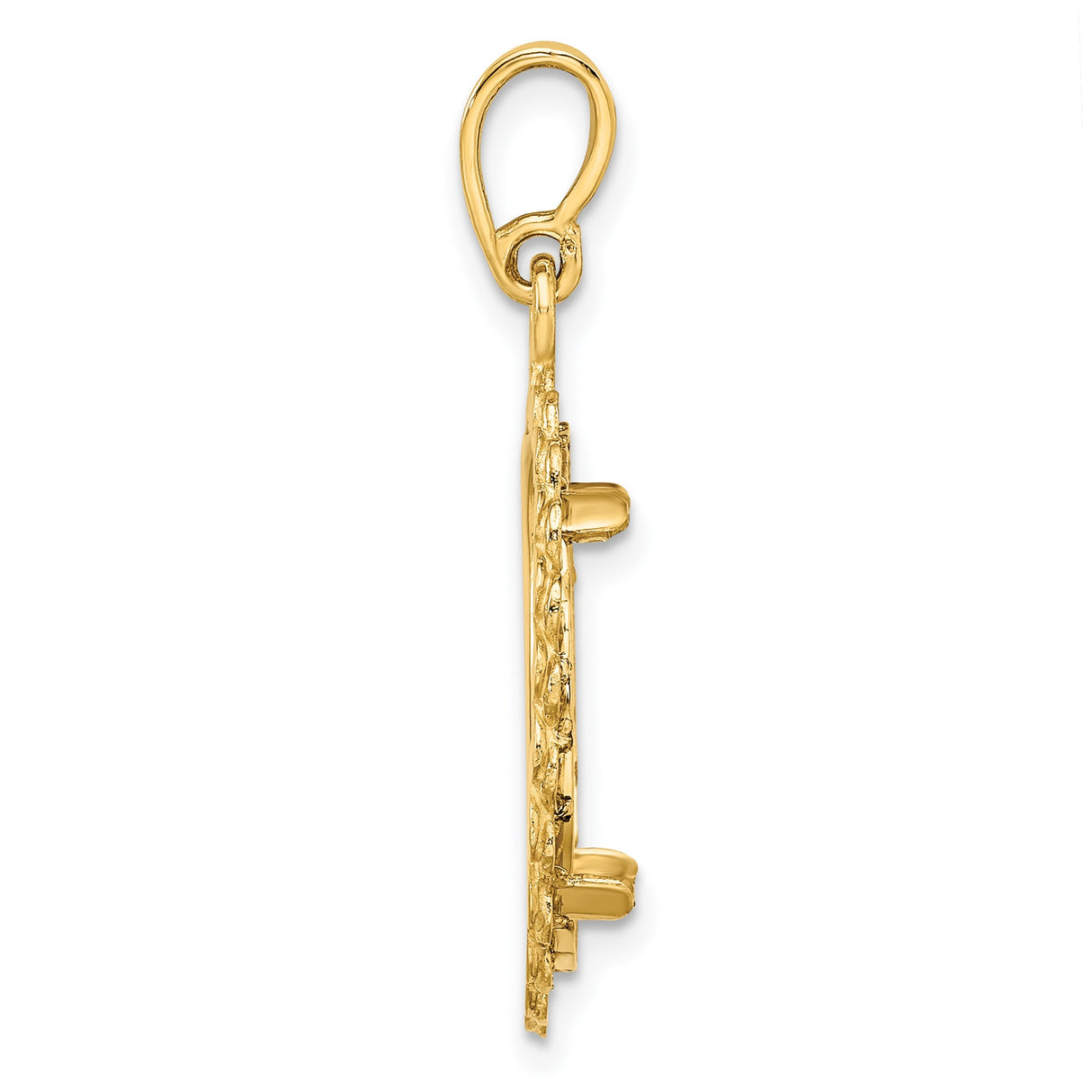 17 mm 14k Yellow Gold coin bezel pendant for US $10 American Eagle Platinum β alternate view