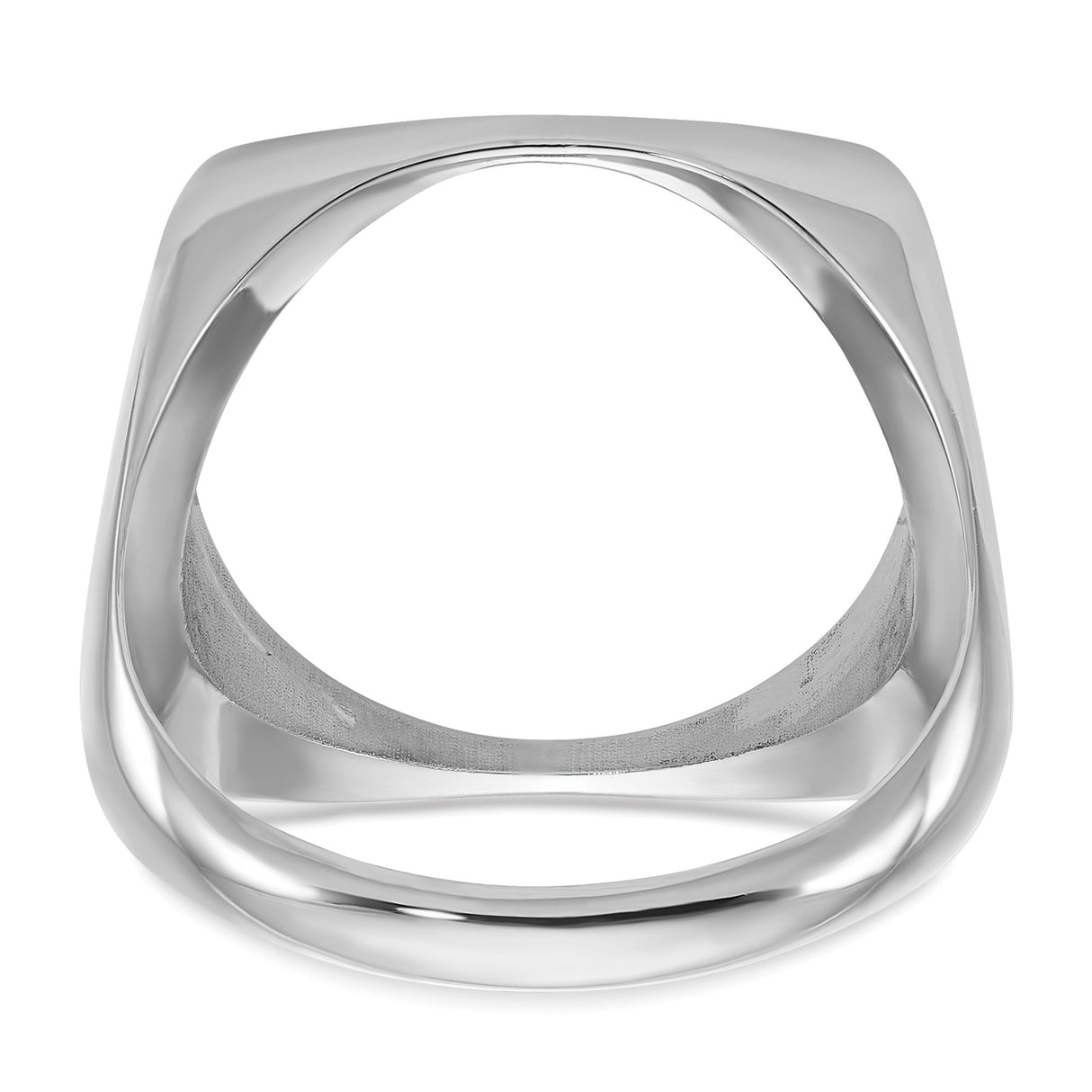 17 mm 14k White Gold coin bezel ring for US $10 American Eagle Platinum β additional image