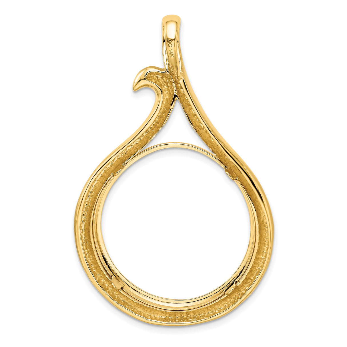 27 mm 14k Yellow Gold coin bezel pendant for US $25 American Eagle β additional image