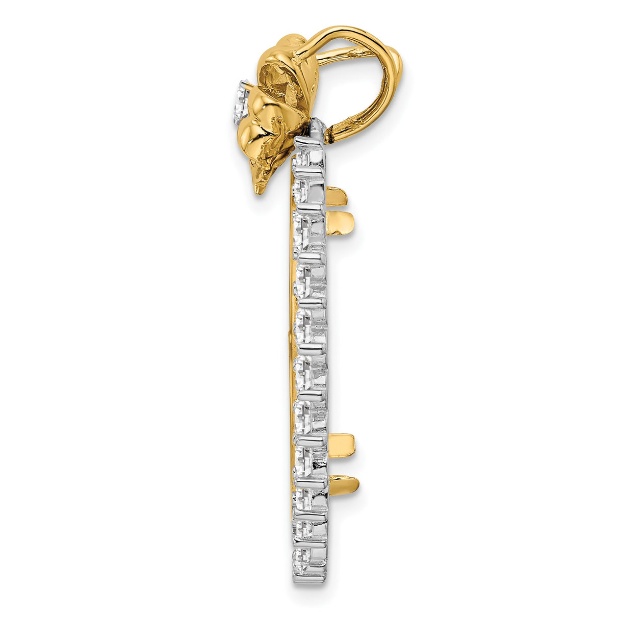 22 mm 14k Multi-Tone Gold coin bezel pendant for US $10 American Eagle β alternate view