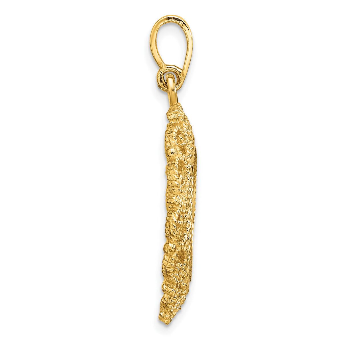15 mm 14k Yellow Gold coin bezel pendant for US $1 Indian Princess Type 2 — alternate view