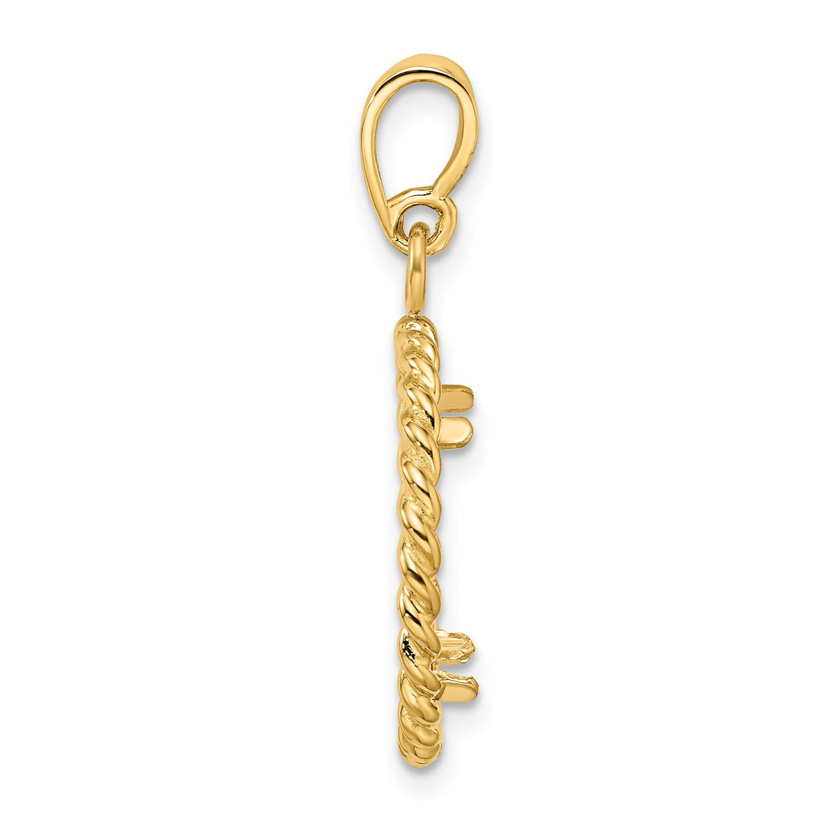 15 mm 14k Yellow Gold coin bezel pendant for US $1 Indian Princess Type 2 — alternate view