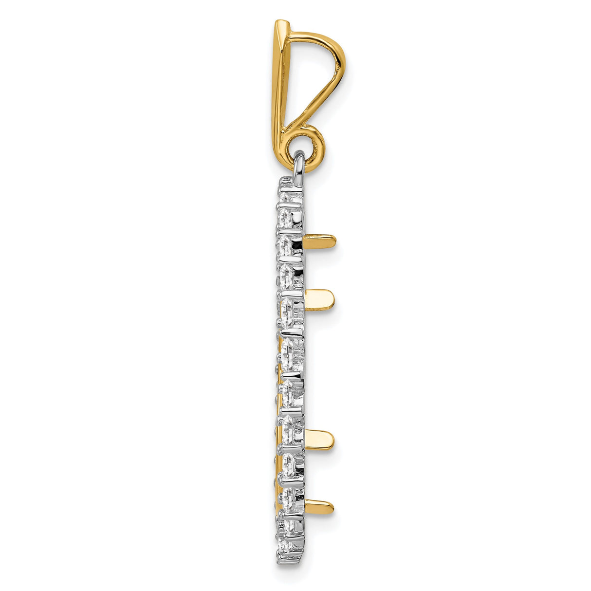 22 mm 14k Multi-Tone Gold coin bezel pendant for US $5 Indian Head Half Eagle β alternate view