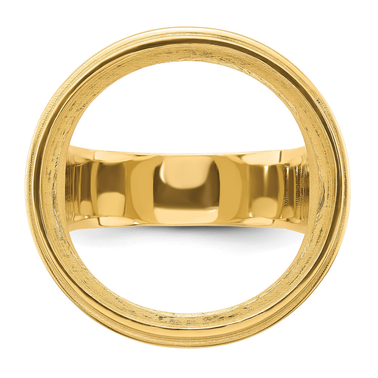 22 mm 14k Yellow Gold coin bezel ring for US $5 Indian Head Half Eagle β additional image
