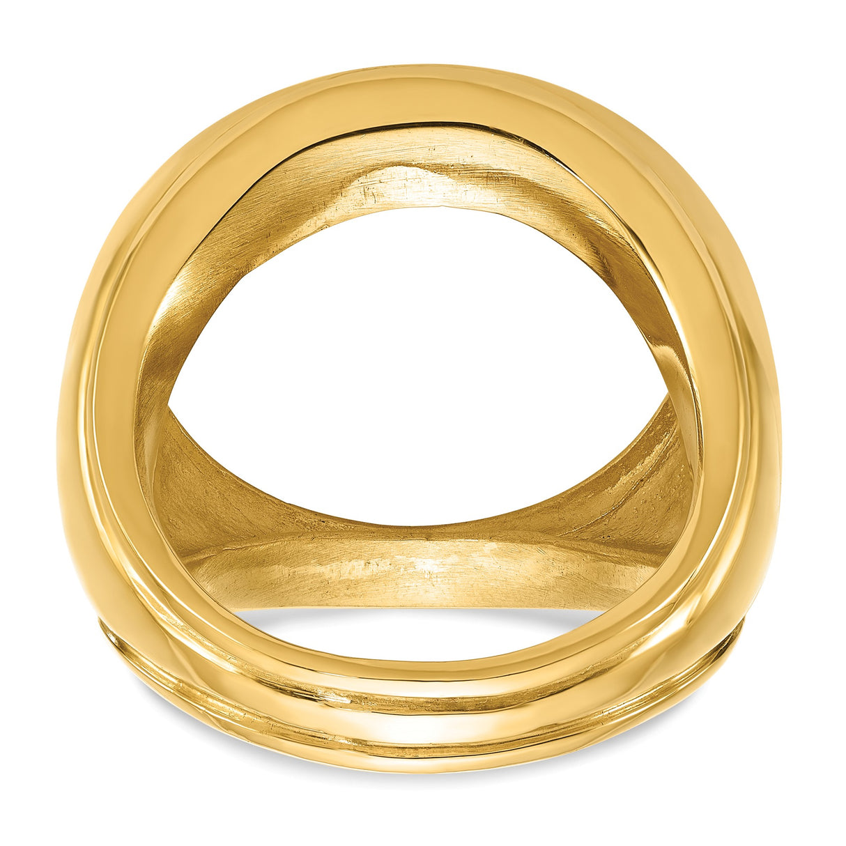 22 mm 14k Yellow Gold coin bezel ring for US $5 Indian Head Half Eagle β additional image